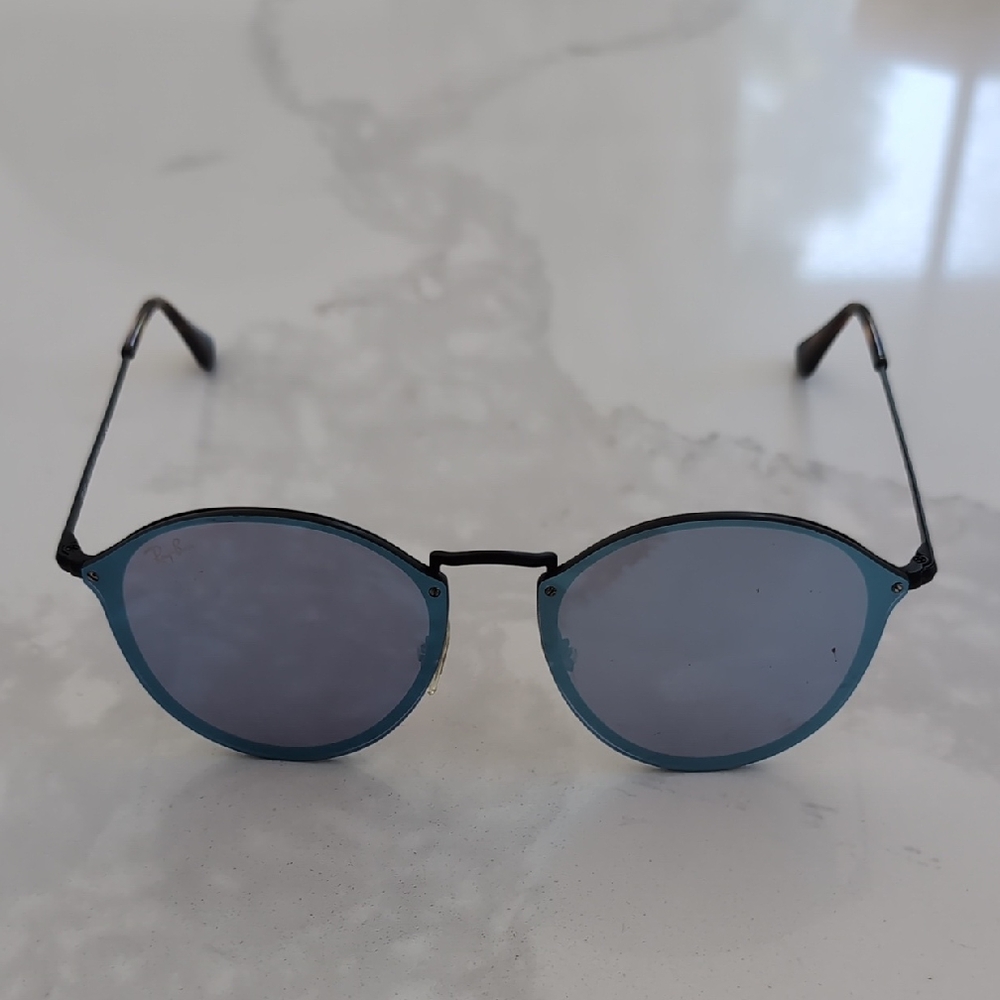 Ray-Ban Blaze Round Blue Polished Lenses